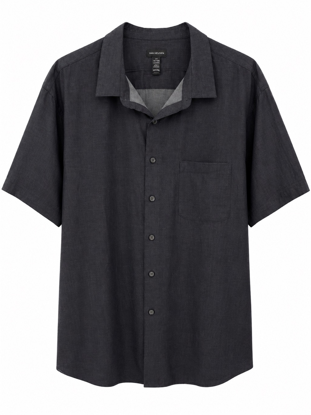 Van Heusen Short-Sleeve Button-Down Camp Shirt